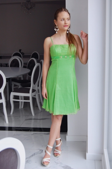 Sukienka krótka Zielona LABELLA Rokado