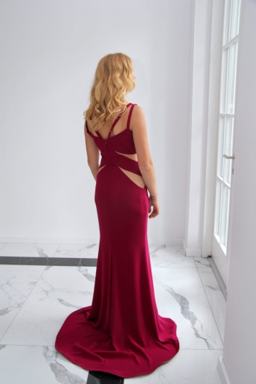 Suknia wizytowa Melisa Burgund