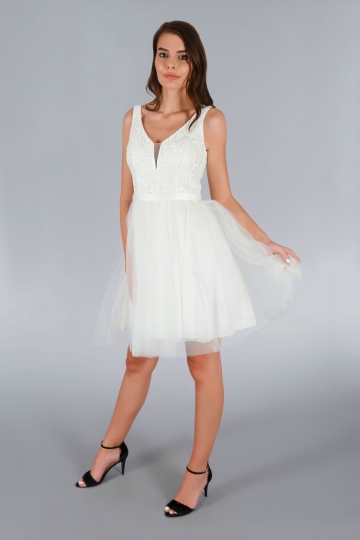 Suknia studniówkowa biała Magnolia Rokado